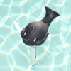 bevo Vertriebs GmbH PO-0181035 4260353191336 Pool Thermometer Black Whale, Approx.