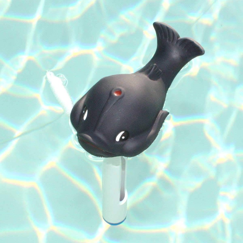 bevo Vertriebs GmbH PO-0181035 4260353191336 Pool Thermometer Black Whale, Approx.