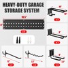 ZICANYCO Garage Tool Organizer Wall Mount 48 inches with 10