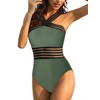 Mycoco Traje de baño de una Pieza con Cuello Alto