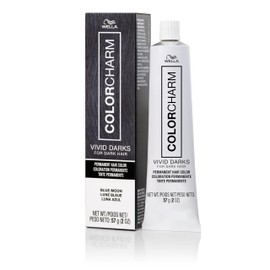 COLORCHARM VIVID DARKS | Permanent Cream Color | Vibrant Color for Dark Hair | Nourishing Vegan Formula | No Bleach Needed | Blue Moon | 2 Fl Oz