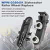 Romalon W10350401 Dishwasher Upper Rack Roller Wheels fit for Whirlpool