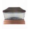 Copper Metal Plated Solar Post Cap LED Light 5x5 Post