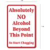 Unbranded NO ALCOHOL BEYOND THIS POINT START CHUGGING FUNNY TIN