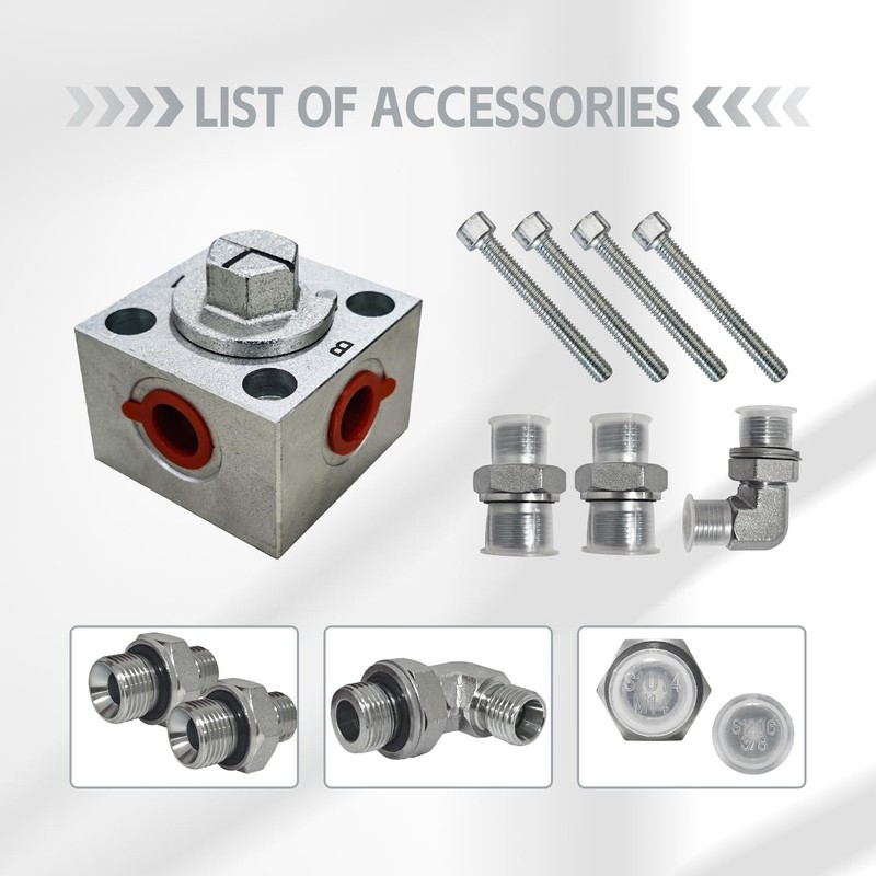 The three-way directional control valve is suitable for most small