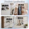 LIQWEI Key Holder Wall Mount, Large 'Love You.Bye' Entryway Organizer