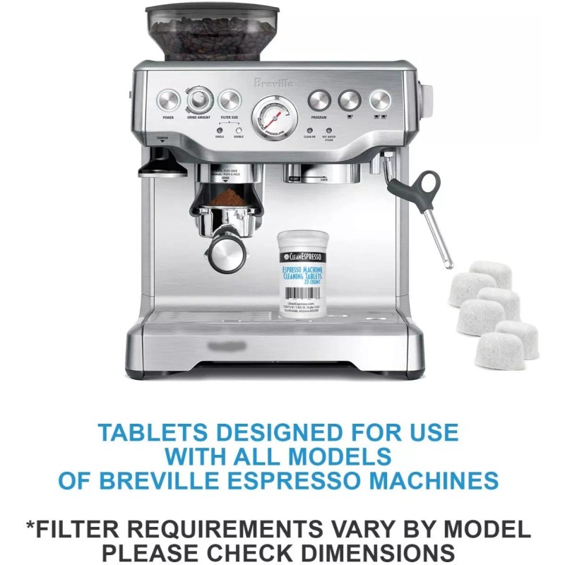 Clean Espreso 20 Tabletas Limpieza Y 6 Filtros Breville