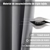 NANWEI Cortinas Blackout con Aislamiento Térmico para Estar/Recámara Ventana, con