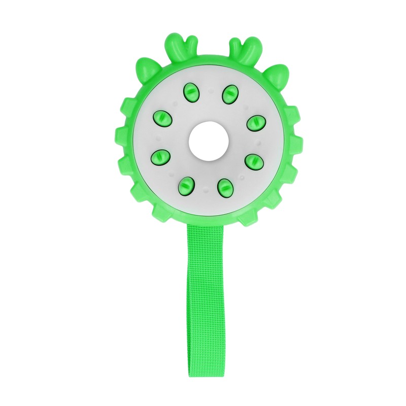 Dog Chewing Toy Bite Resistant Interactive Teeth Cleaning Round Puppy