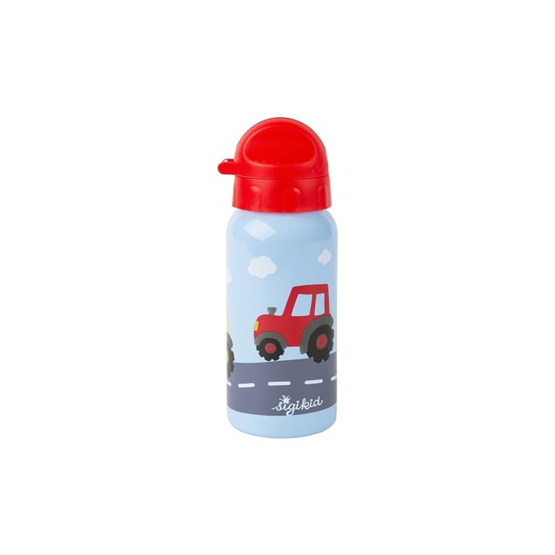SIGIKID 25379 Stainless Steel Drinking Bottle Tractor 400 ml Recommended
