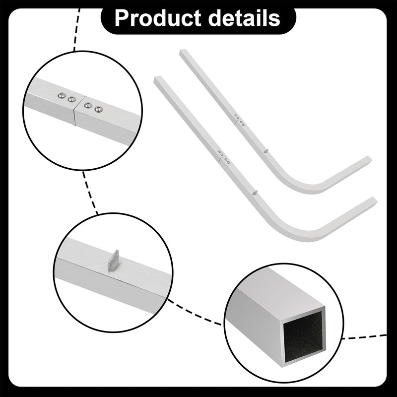 HECASA 2PCS Aluminum Boat Trailer Guide On Poles 1-1/2" Square