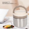304 Stainless Steel Porridge Box Portable Round Insulated Lunch Container