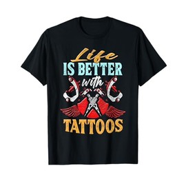 Tattoo Artist Inked Life Gift Design for Tattooed Ink Lovers T-Shirt