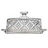 Godinger Butter Dish, Glass Butter Dish With Lid, Butter Holder