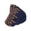 Turban Head Wraps Vintage Embroidered Soft Lace Material Beaded Fleece