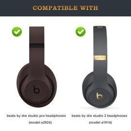 Lnvecnc Studio Pro Headband Replacement Accessories as Same as The OEM A2924 Arch Band Parts Compatible with Beats by Dre Studio Pro (Model A2924) and Studio 3 Wireless Headphones (Deep Brown)