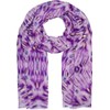 styleBREAKER 01016228 Women's Scarf Batik Shibori Pattern with Metallic Stripes,