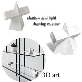 Gypsum Geometry Sketch Drawing Model Geometry Mold Sketch Geometric Solid Modeling Ball Block Shape Resin Aid Practicing