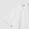 JAJU [JAJU] Women's Crisp Short-Sleeve Shirt_White