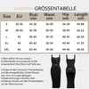 SHAPERIN Shapewear Slip Kleid Damen Bodycon Kleider mit Schlitz Bauchweg
