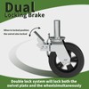 OK5STAR 8 Inch Scaffolding Wheels, Set of 4 Scaffold Caster