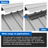 Pushglossy 30 Pcs 9 Inside Metal Roof Foam Closure Strips