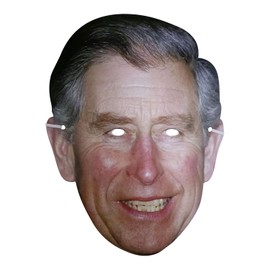 Trimming Shop HM King Charles III Face Mask Royal Family Celebrity Support Event Coronation Party Fancy Dress Costume Party Cardboard Mask, Pack of 1