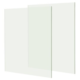 sourcing map 2 Pcs Acrylic Sheets Plastic Sheets, 1/8" (3mm) Thick 8x8 Inch Cast Engraving Panel Transparent Plastic Acrylic Board for Laser Cutting Ornaments Tags, Transparent