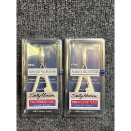 Sally Hansen 2 Sally Hansen  Acrylic & Nail Curved Scissors Professional Made in Germany New