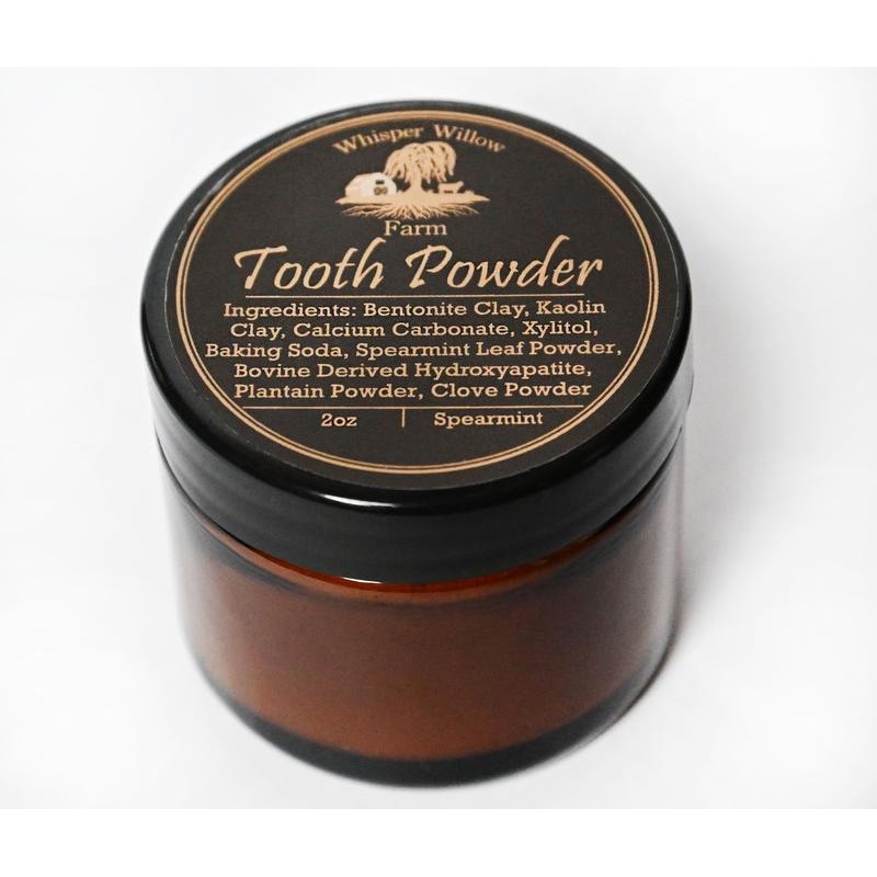 Natural Remineralizing Hydroxyapatite Tooth Powder, Natural Toothpaste Alternative Oral Whitening:_Spearmint