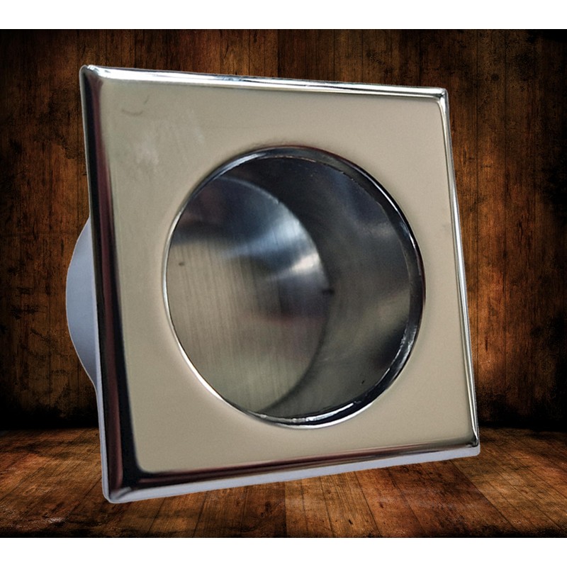 Universal Hardware Finger Pull Handle Recessed Edge Flush Square Fitting