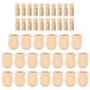 40Pcs Wooden Pegs Natural Unfinished Develop HandsOn Skills Wood Crafts