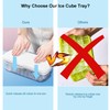 Ice Cube Tray with Lid, Food-Grade Ice Cube Moulds, Release