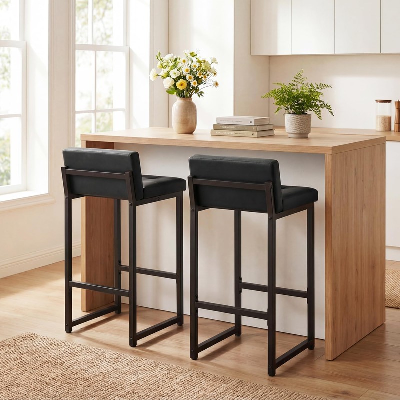 Bar Stools Set of 2, Counter Height Bar Stools Sets