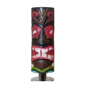 Kool Collectibles Hand Carved Wooden Tiki Beer Tap Handle Sports Bar Kegerator Breweriana Totem