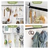 AmazerBath Shower Curtain Hooks Gold Shower Curtain Rings, Simple Double