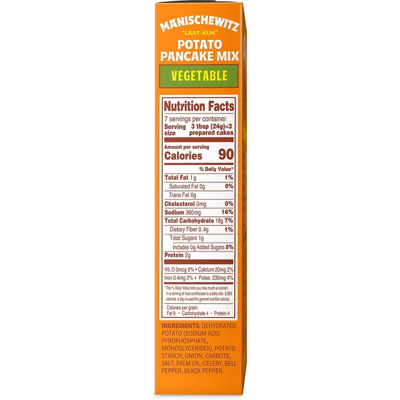 Manischewitz Vegetable Potato Pancake Mix, 6oz (2 Pack) | Gluten