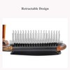Ancable Folding Hair Brush with Mirror Compact Pocket Size for