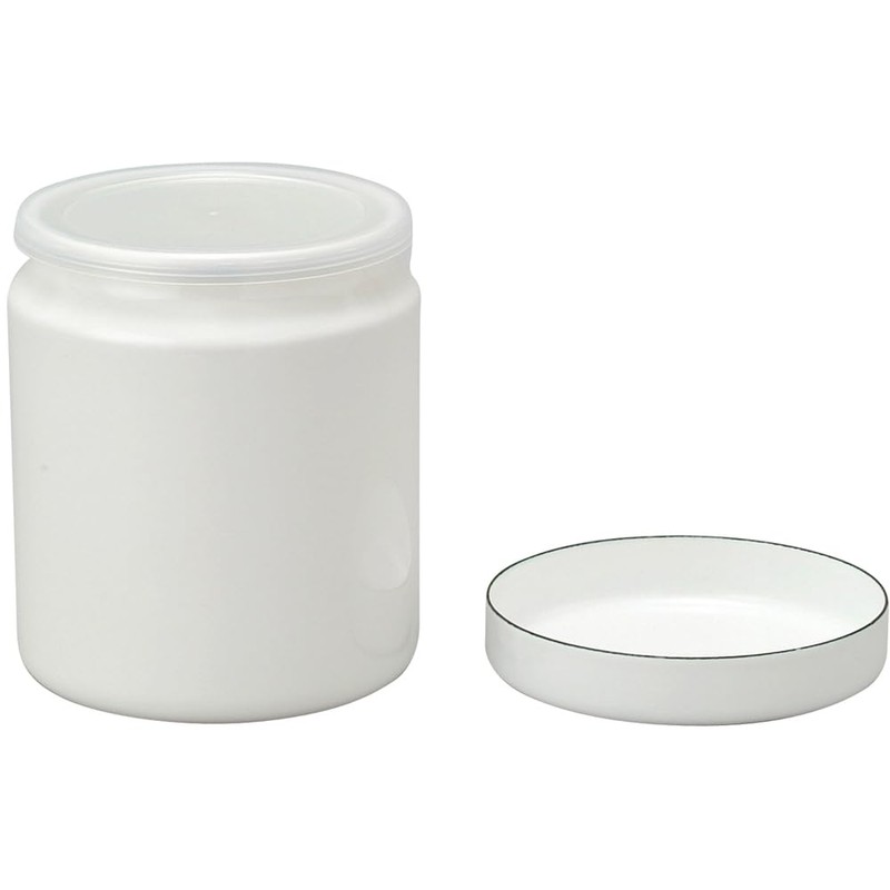 Nodahoro Canister Storage Container Enamel L Size for Tea, Coffee