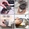 6PK Spiffy 11cm Jumbo Heavy Duty Stainless Steel Dishwashing Scourers