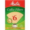 Melitta #6 Cone Coffee Filters, Unbleached Natural Brown, 40 Total