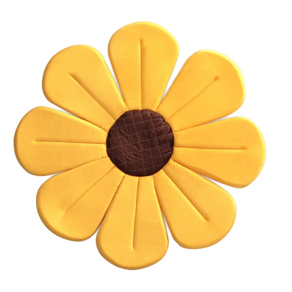 G Ganen - Tumbona de baño para bebé, diseño de flores, color amarillo