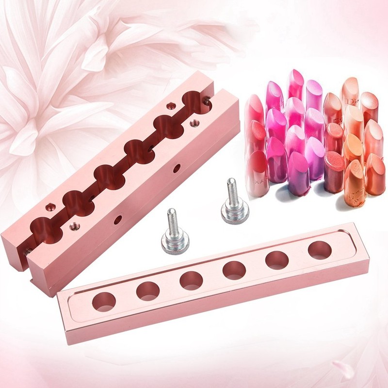 Lip Stick Maker Tool, Aluminum Alloy Rose Gold Mold For