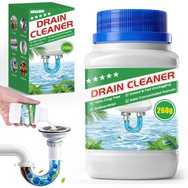 MOSAMNI Drain Clog Remover, 9.4OZ Solid Pipe Cleaner Particle(6 Uses), Fast Acting Drain Cleaner for Kitchen Sinks, Bathtubs & Showers