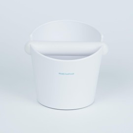 Coffee Knock Box for Coffee, ABS Coffee Grind Knock Box, Shock-Absorbent Durable Coffee Espresso Knock Box Dump Bin Grind Waste Removable Detachable Knock Bar and Non-Slip Base Colors (White)