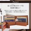 Legare Folded Wallet, Genuine Leather, Large Capacity for 15 Cards,