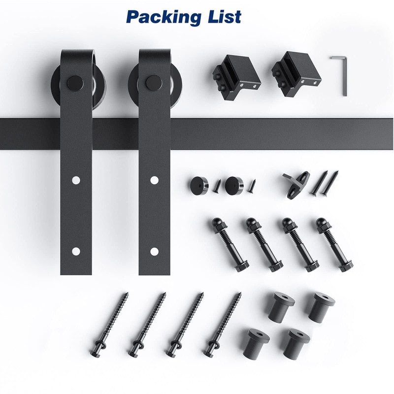 EaseLife 5.5 FT Heavy Duty Sliding Barn Door Hardware Track