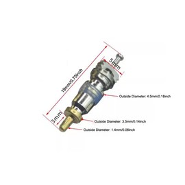 RecDec 20 Pack Air Conditioning Valve Core A/C R22 R12 R410 Refrigeration Schrader Valve Cores Stem High Pressure Copper Replacement for Car Home Auto Air Condition System HVAC