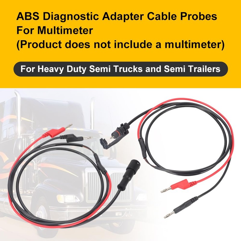 WIKIBB ABS Diagnostic Multimeter Cable Adapter for Heavy Duty Semi