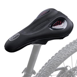 CXWXC Bicycle Saddle Cover, Ergonomic Gel Saddle Cover, Soft and Comfortable, Non-Slip Saddle Protector Bicycle for Men and Women